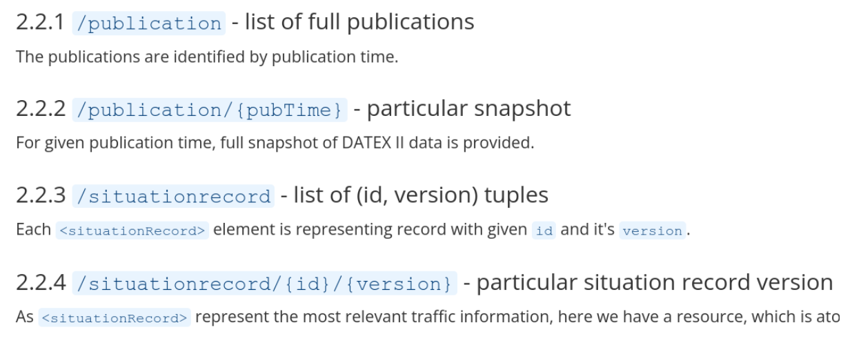 api for querying original data